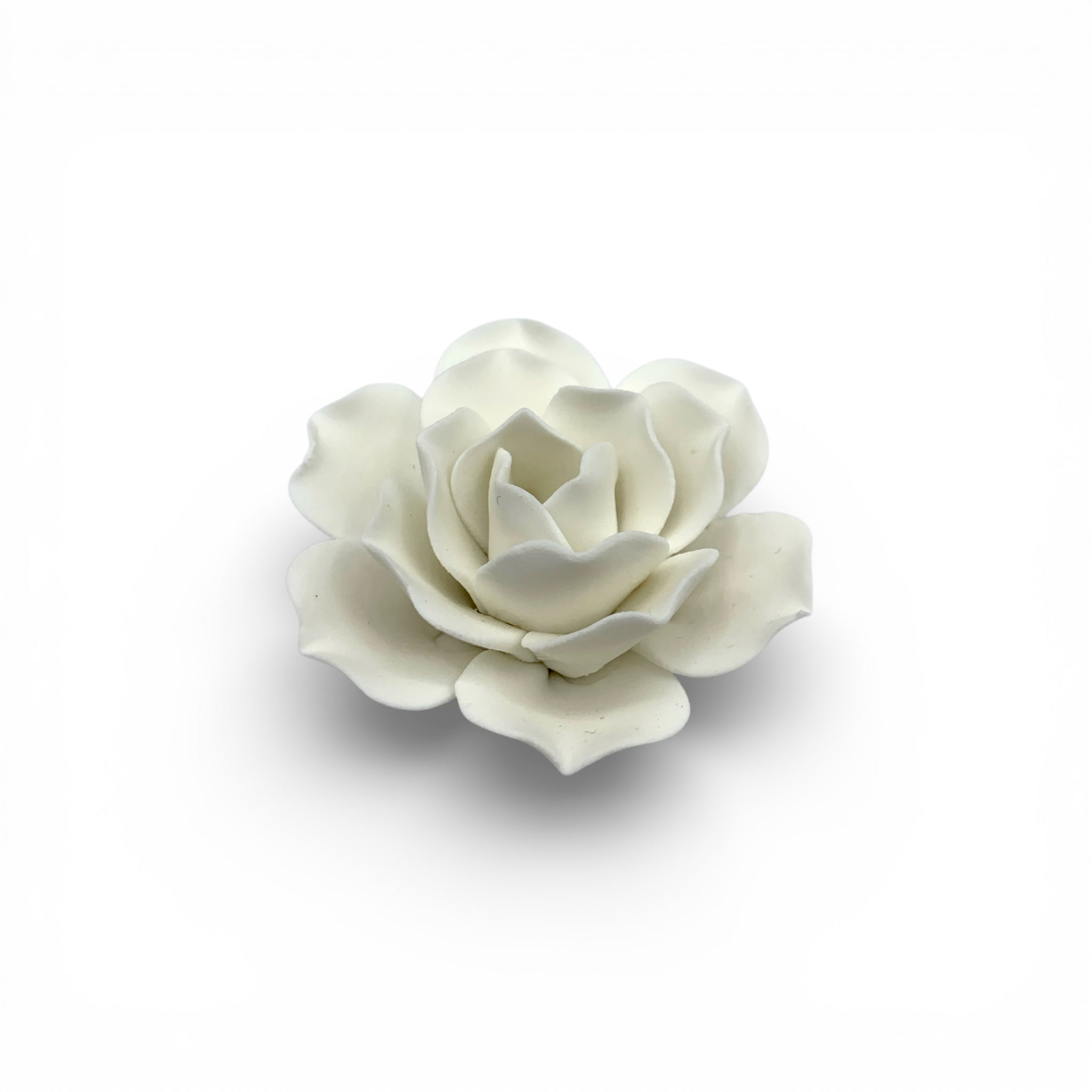Incense Holder - White Lotus Flower Clay